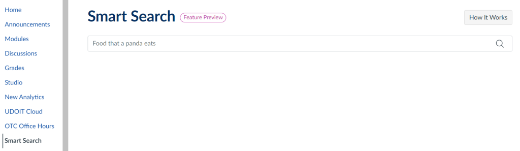 Canvas Smart Search interface